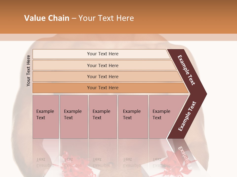 Bodybuilder Decoration White PowerPoint Template