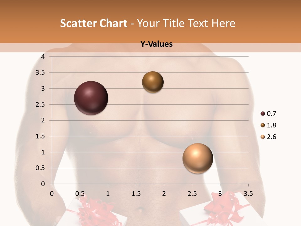 Bodybuilder Decoration White PowerPoint Template