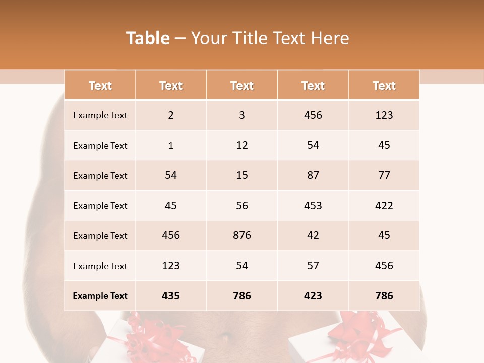 Bodybuilder Decoration White PowerPoint Template