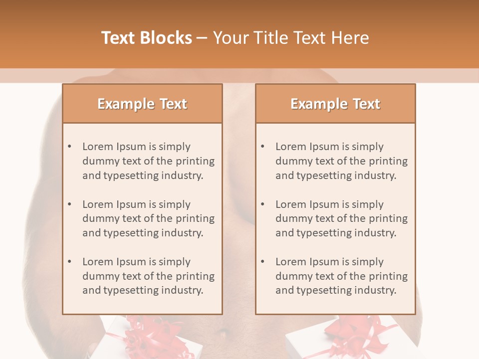 Bodybuilder Decoration White PowerPoint Template