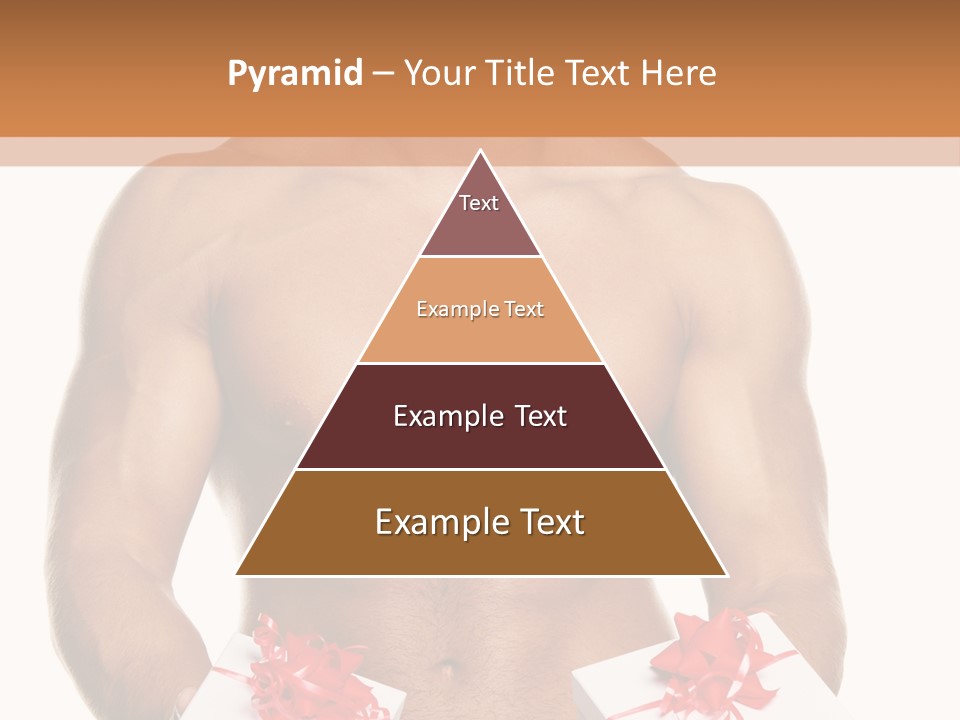 Bodybuilder Decoration White PowerPoint Template