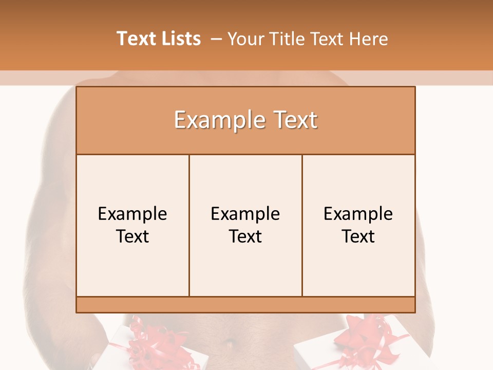Bodybuilder Decoration White PowerPoint Template