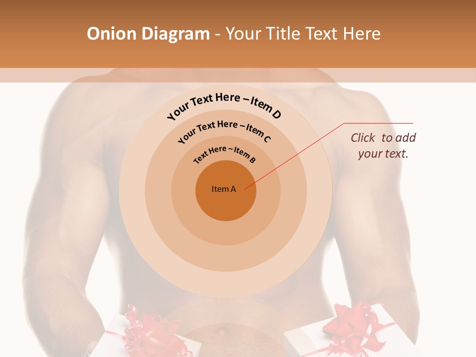 Bodybuilder Decoration White PowerPoint Template