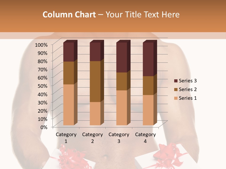 Bodybuilder Decoration White PowerPoint Template