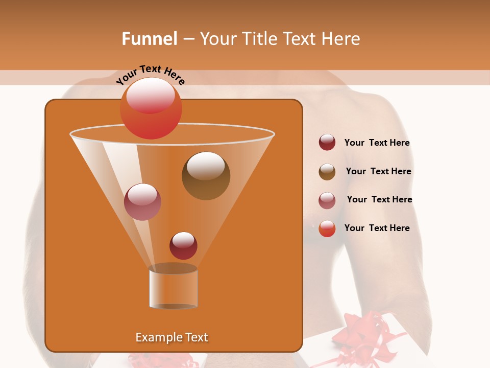 Bodybuilder Decoration White PowerPoint Template