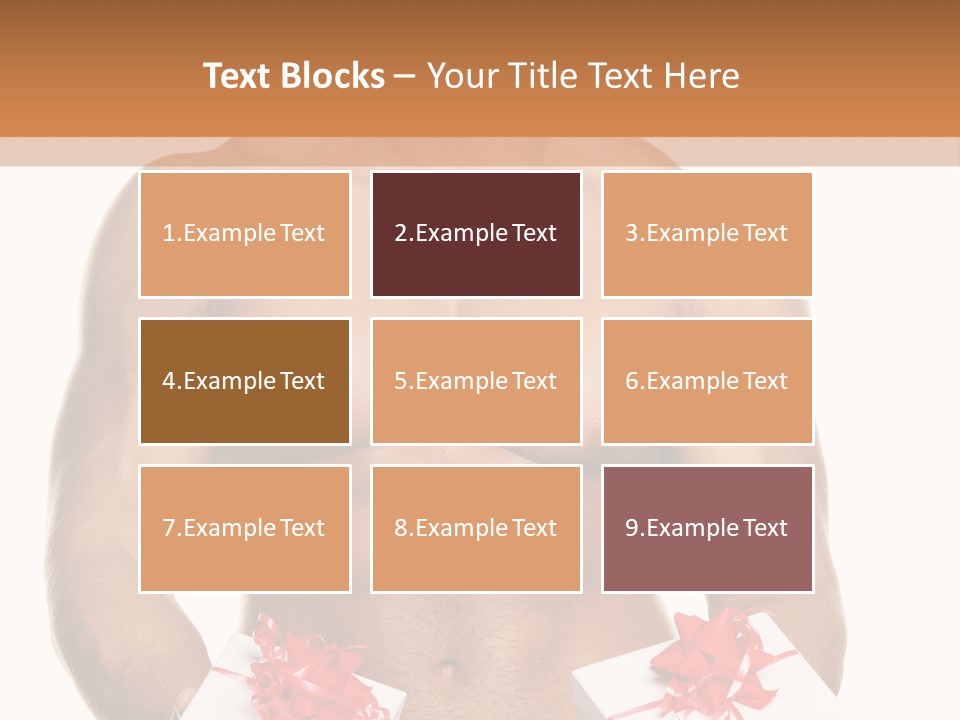 Bodybuilder Decoration White PowerPoint Template