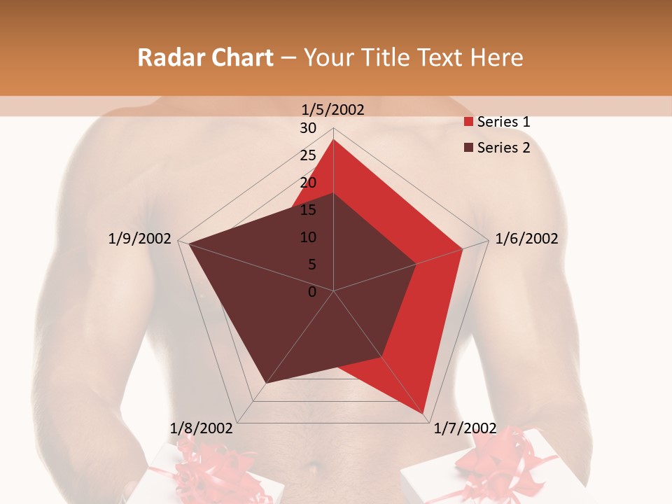 Bodybuilder Decoration White PowerPoint Template