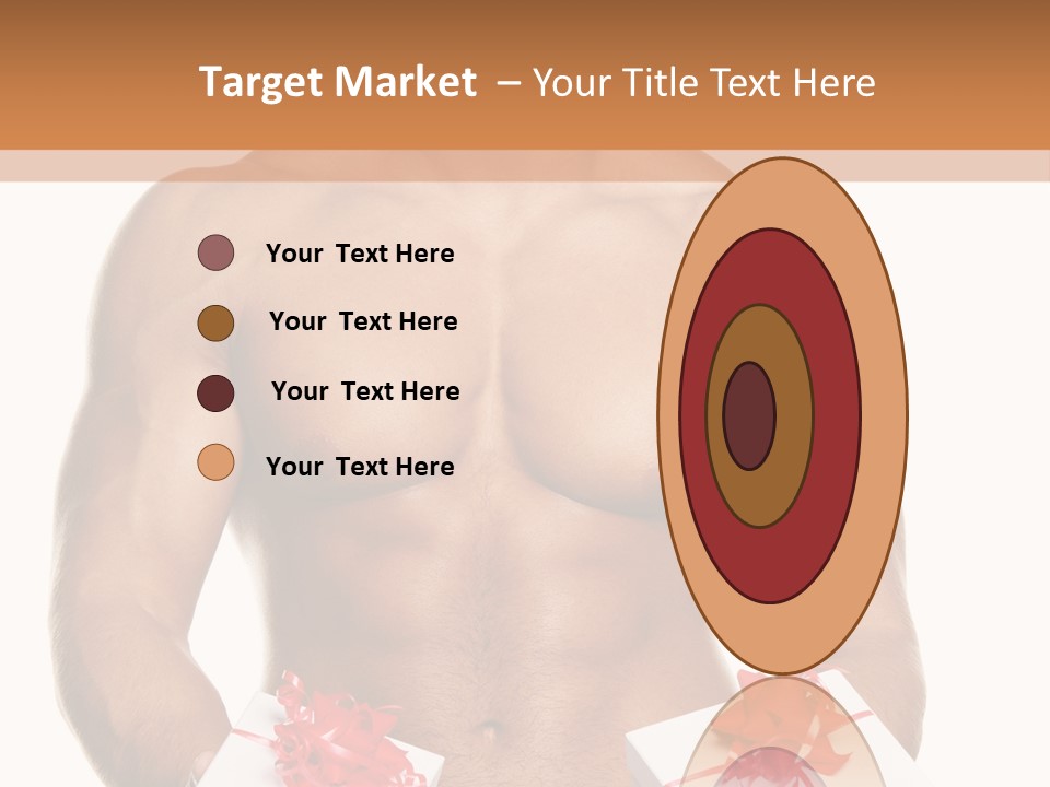 Bodybuilder Decoration White PowerPoint Template