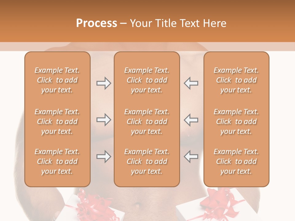 Bodybuilder Decoration White PowerPoint Template