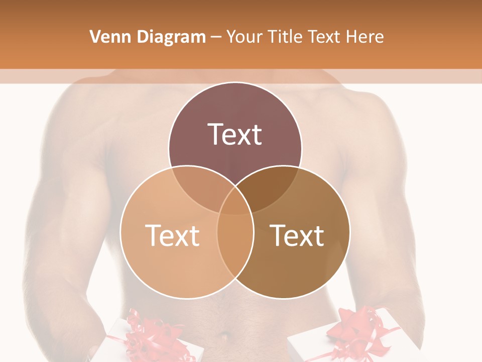 Bodybuilder Decoration White PowerPoint Template