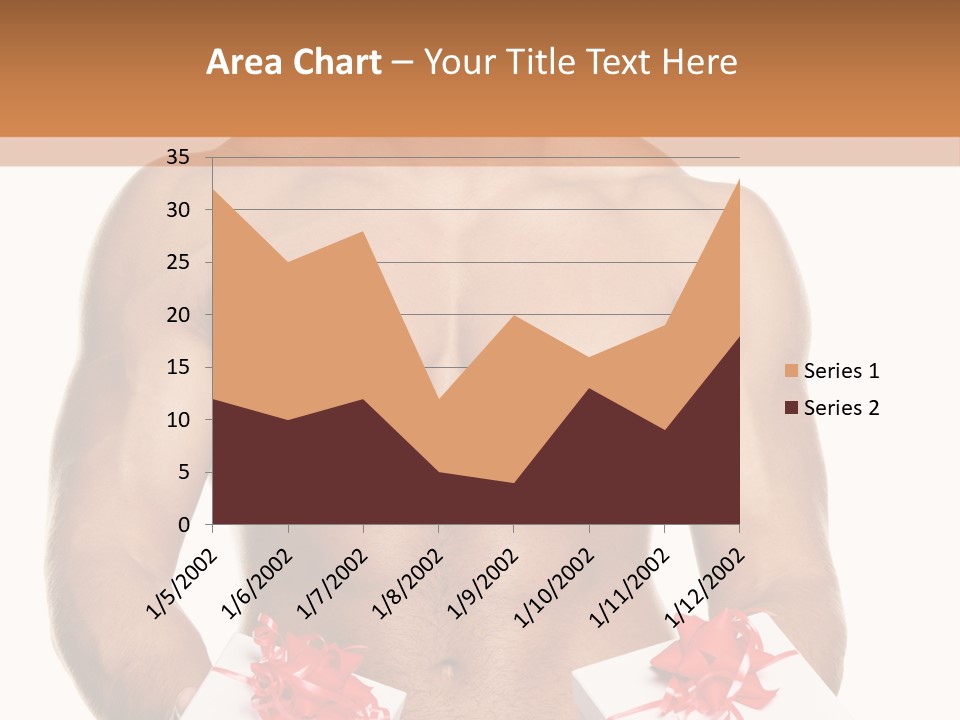 Bodybuilder Decoration White PowerPoint Template