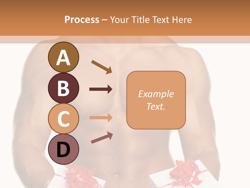 Bodybuilder Decoration White PowerPoint Template