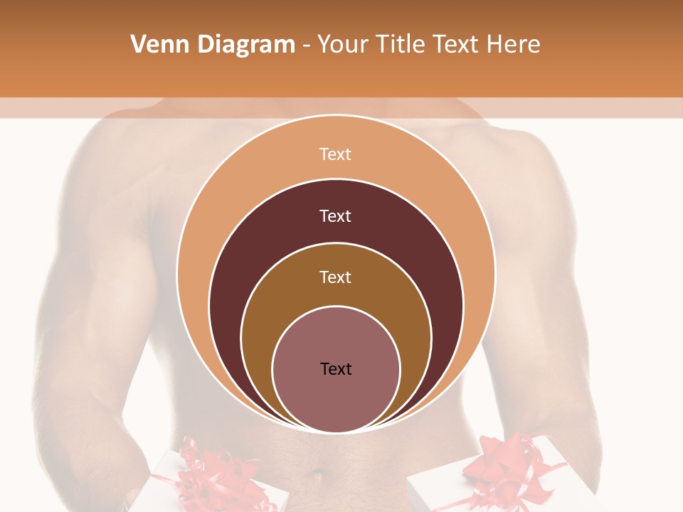Bodybuilder Decoration White PowerPoint Template