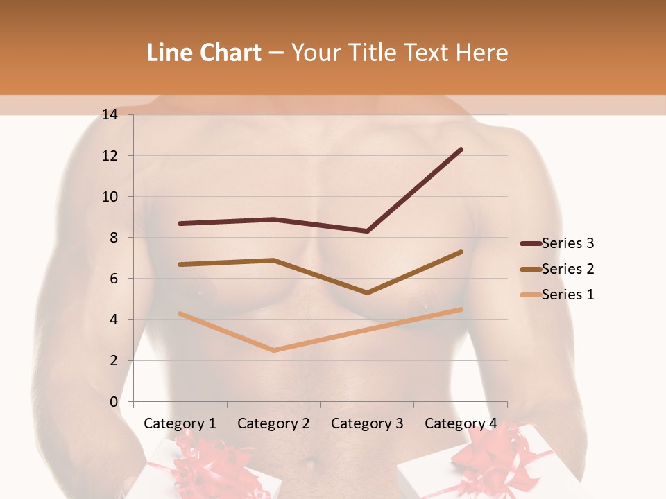 Bodybuilder Decoration White PowerPoint Template