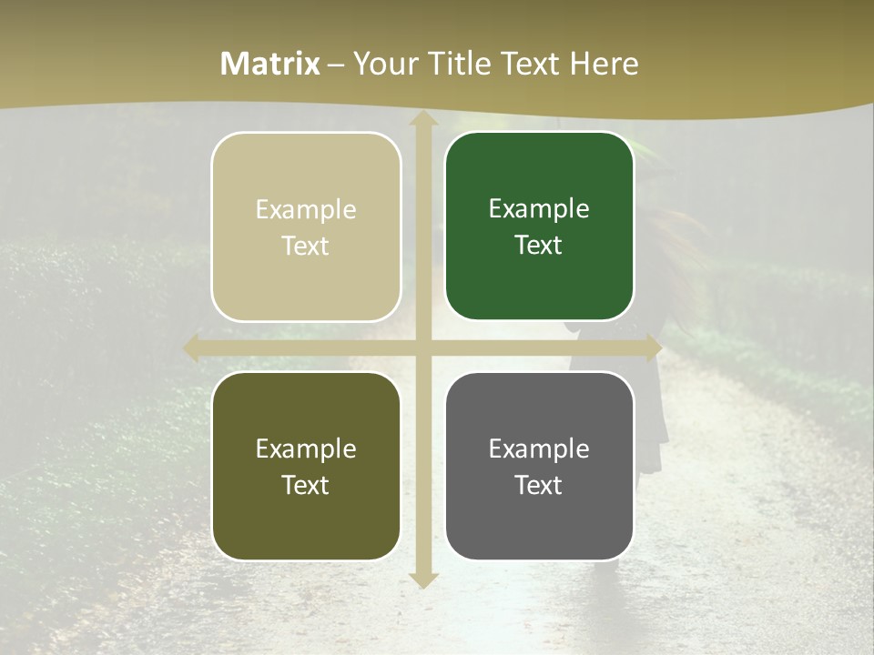 Hair Female Red PowerPoint Template