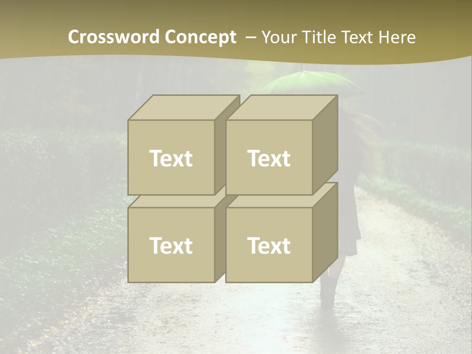 Hair Female Red PowerPoint Template