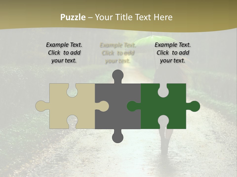 Hair Female Red PowerPoint Template