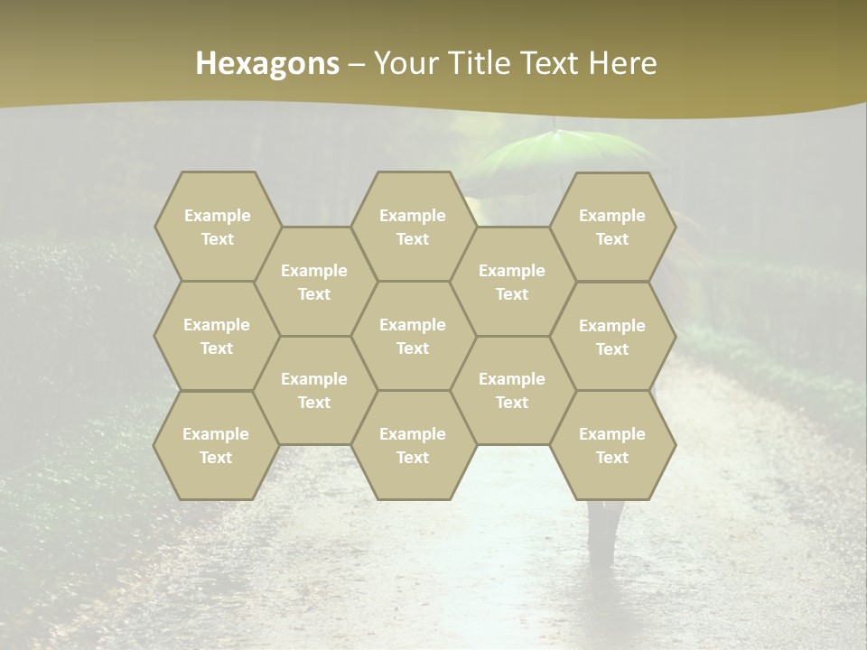 Hair Female Red PowerPoint Template