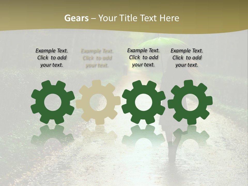 Hair Female Red PowerPoint Template