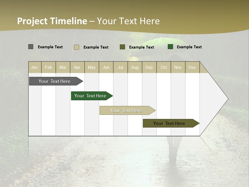 Hair Female Red PowerPoint Template