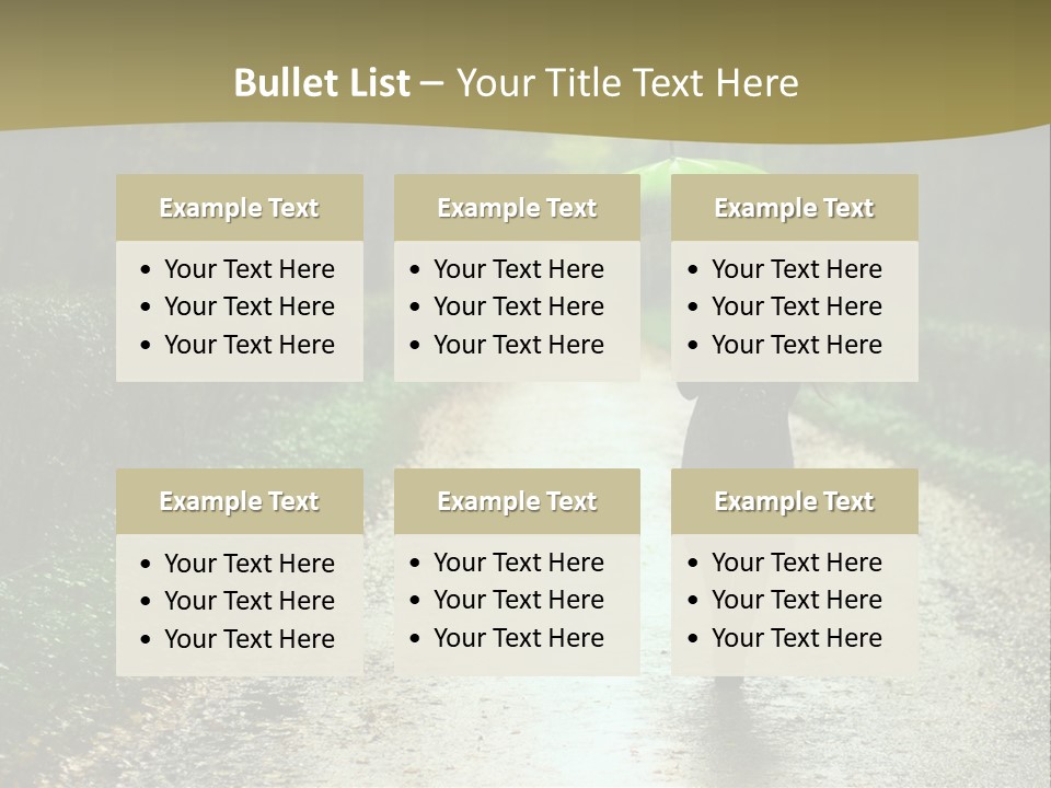 Hair Female Red PowerPoint Template