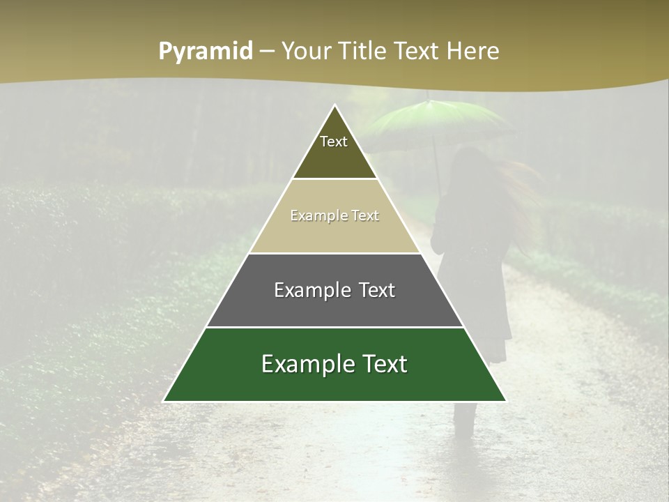 Hair Female Red PowerPoint Template