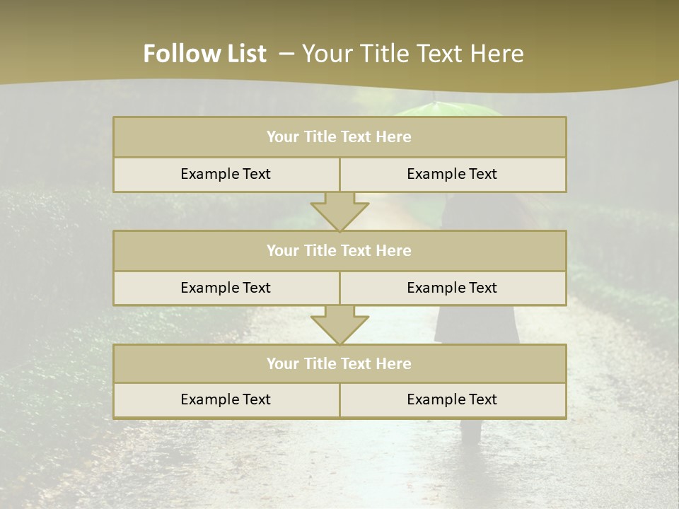 Hair Female Red PowerPoint Template