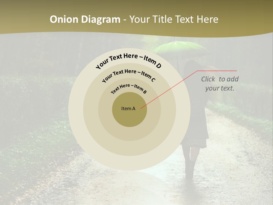 Hair Female Red PowerPoint Template