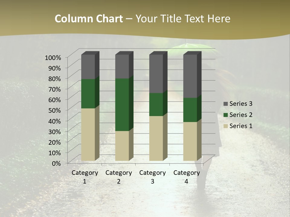 Hair Female Red PowerPoint Template