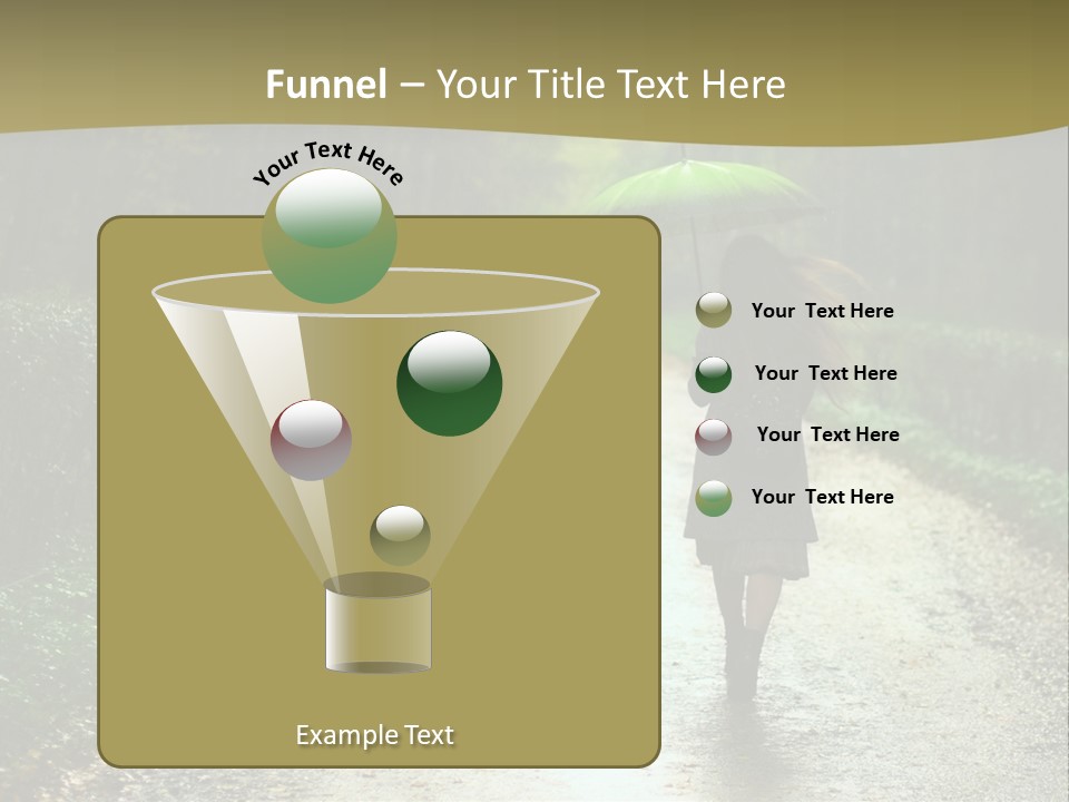 Hair Female Red PowerPoint Template