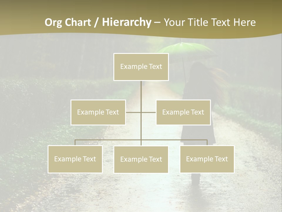 Hair Female Red PowerPoint Template