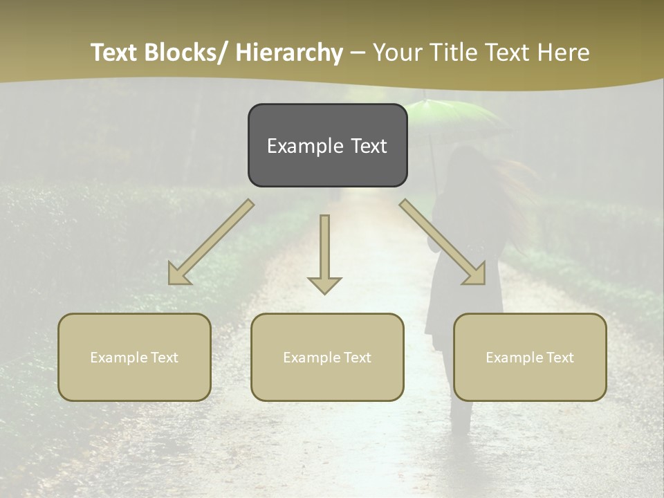 Hair Female Red PowerPoint Template