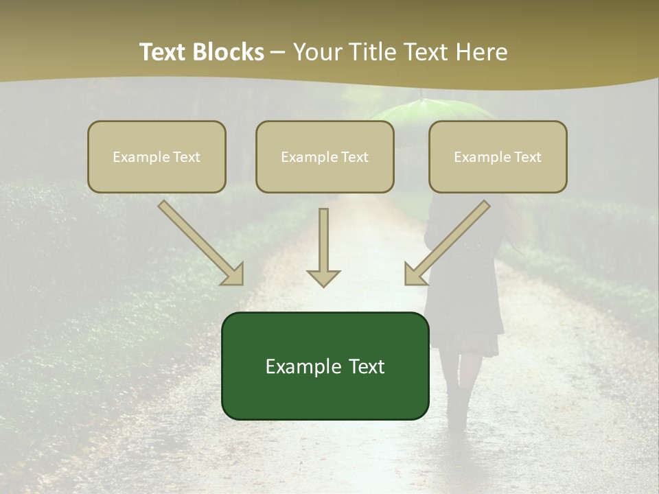 Hair Female Red PowerPoint Template