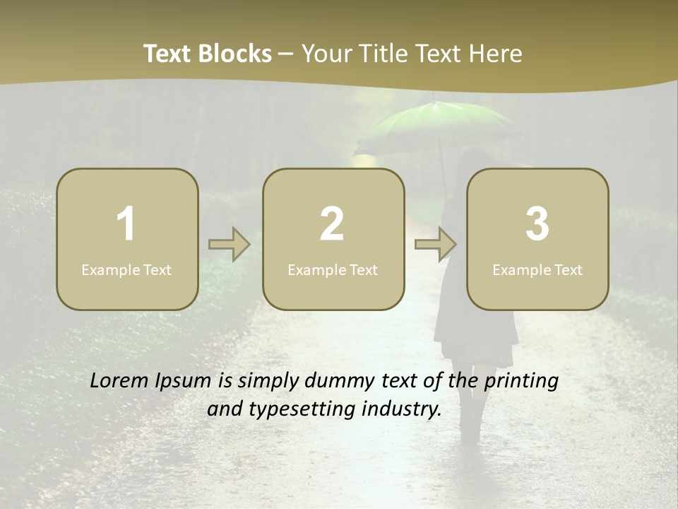 Hair Female Red PowerPoint Template