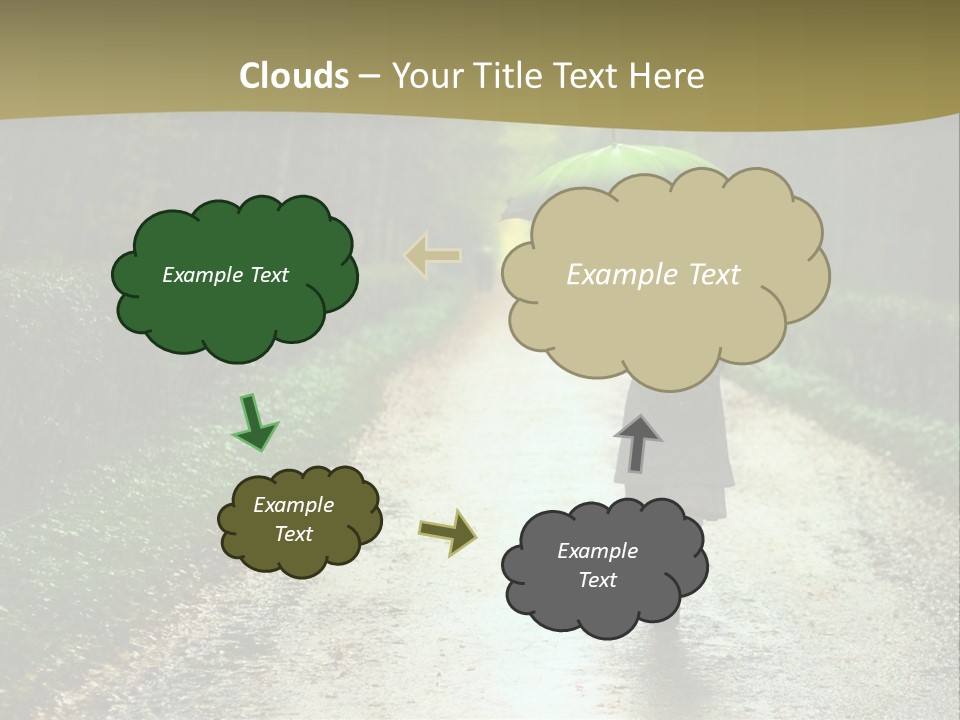 Hair Female Red PowerPoint Template