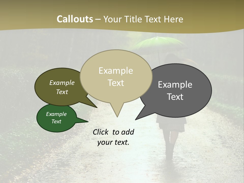 Hair Female Red PowerPoint Template