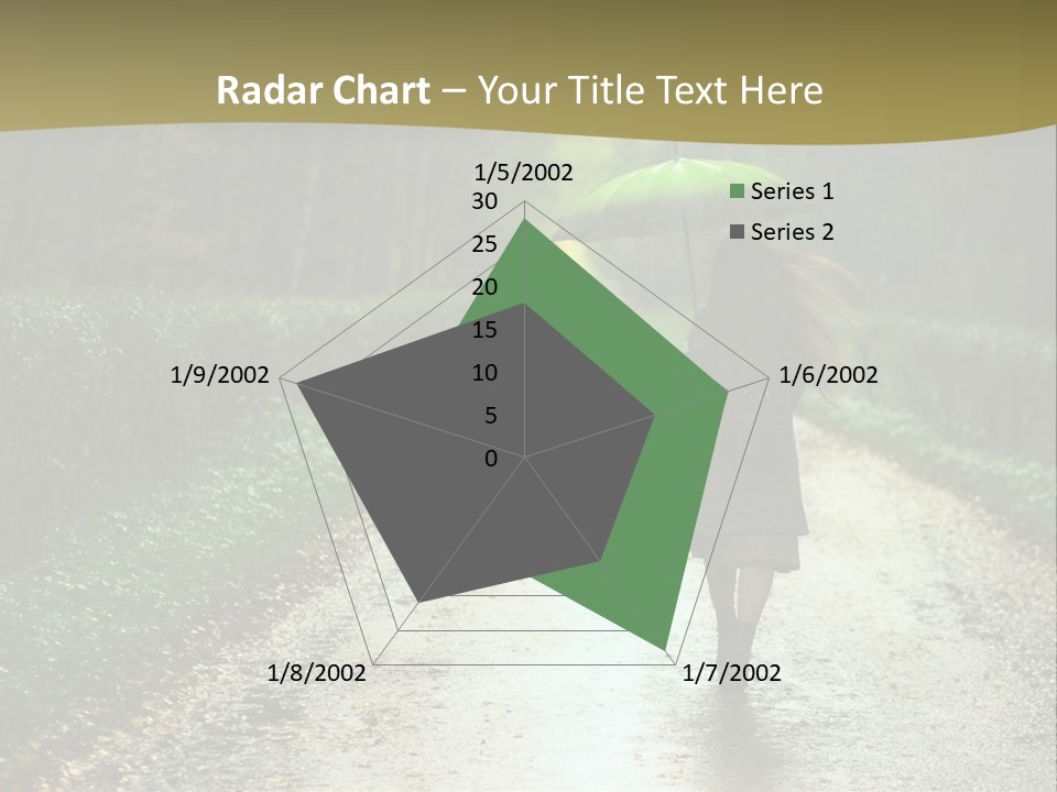 Hair Female Red PowerPoint Template