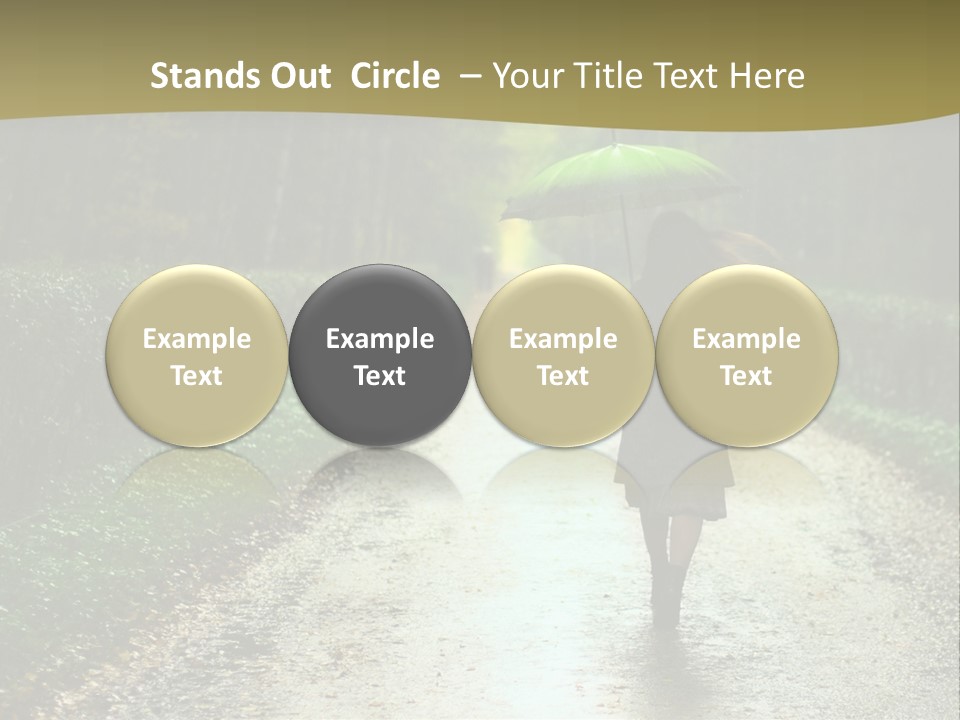 Hair Female Red PowerPoint Template