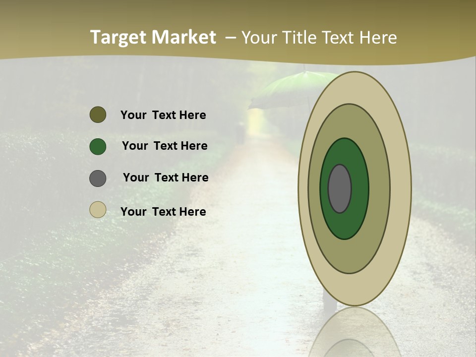 Hair Female Red PowerPoint Template