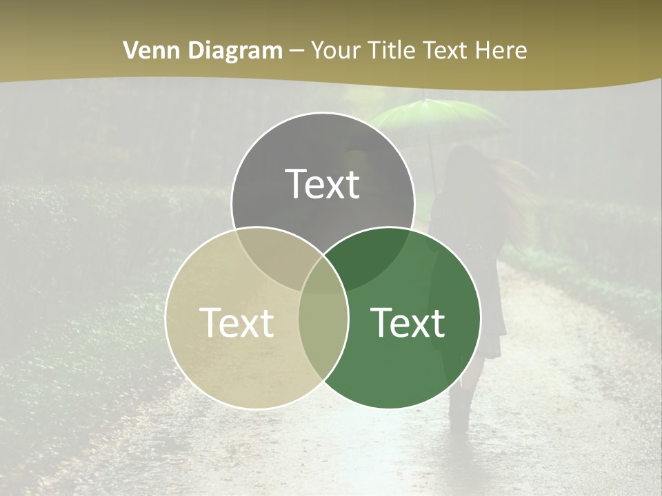 Hair Female Red PowerPoint Template