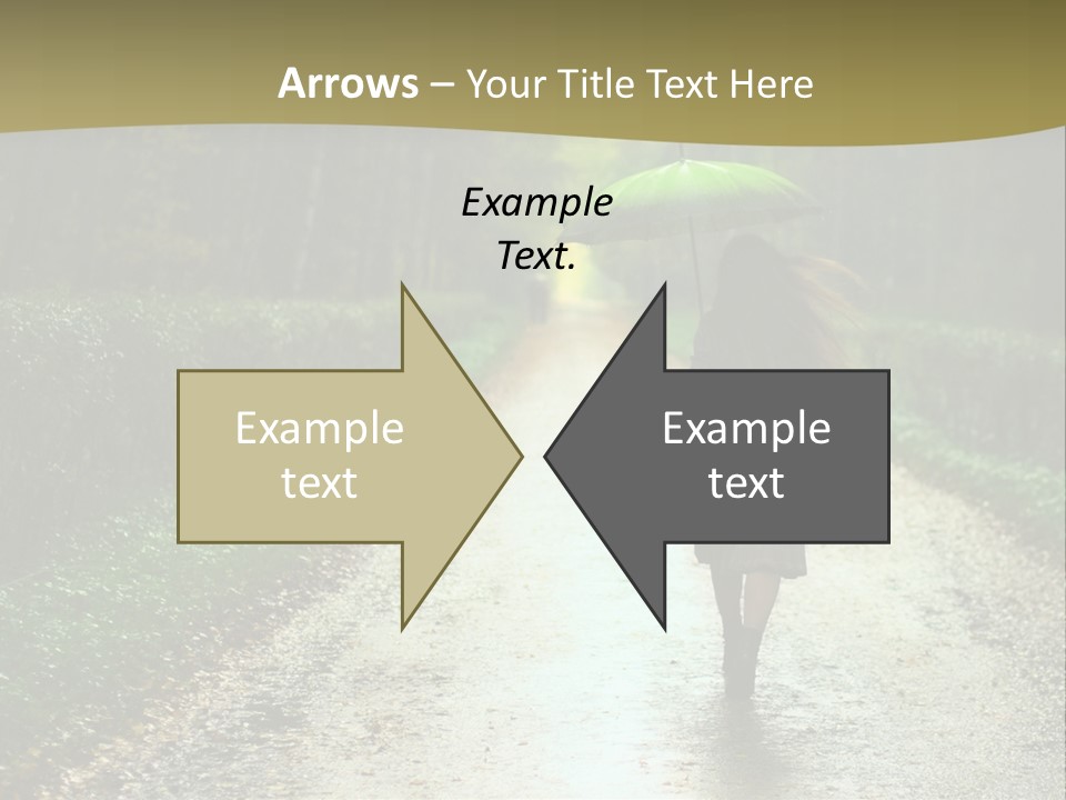 Hair Female Red PowerPoint Template