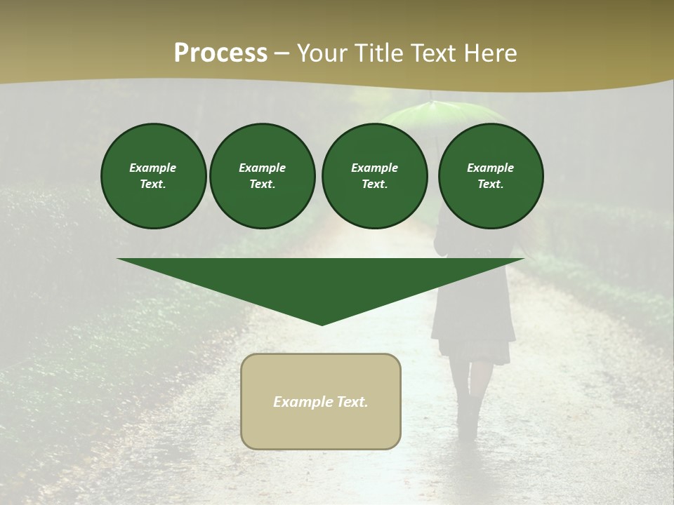 Hair Female Red PowerPoint Template