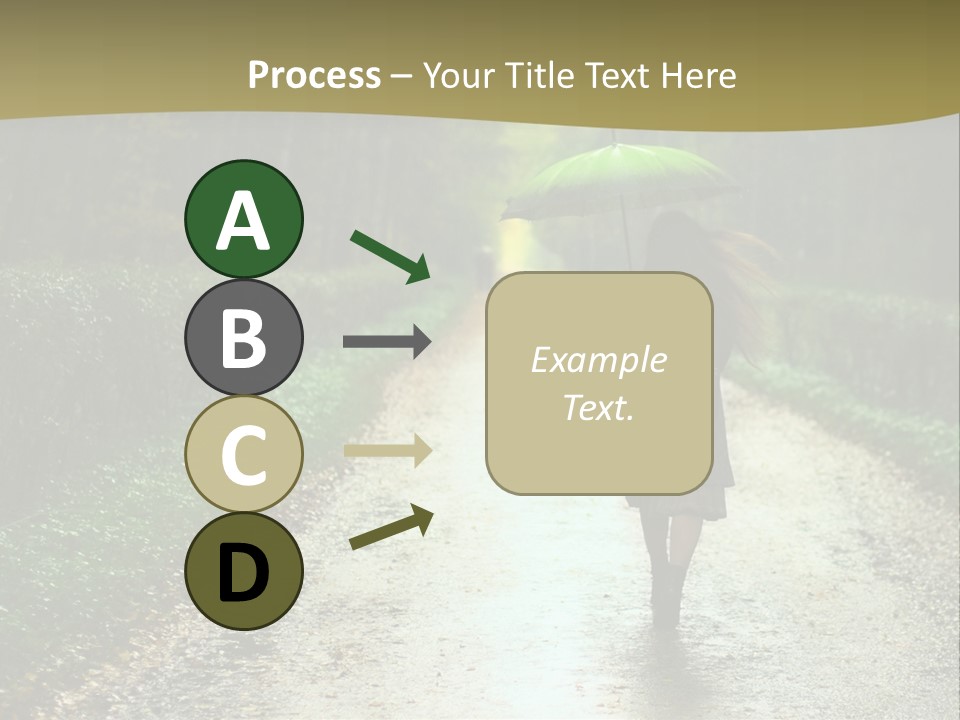 Hair Female Red PowerPoint Template