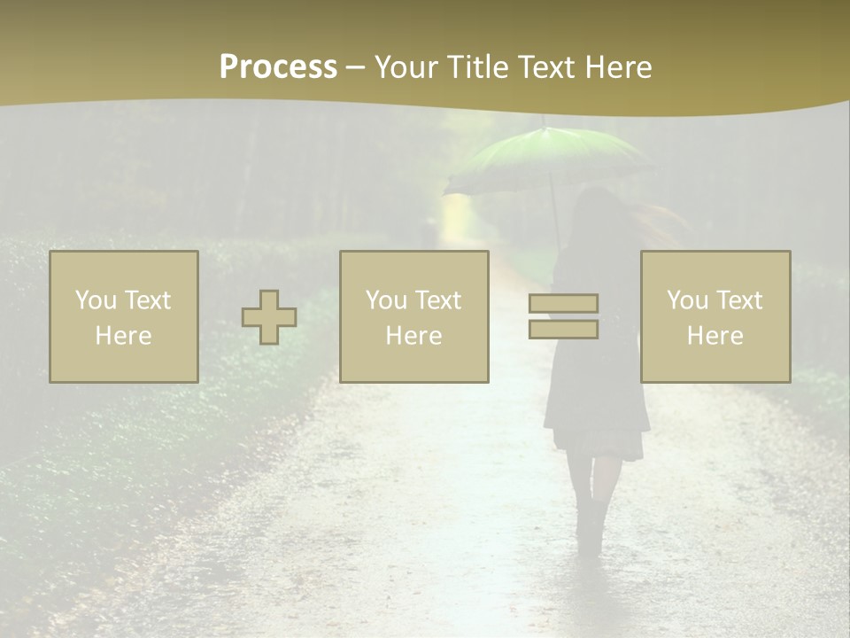 Hair Female Red PowerPoint Template