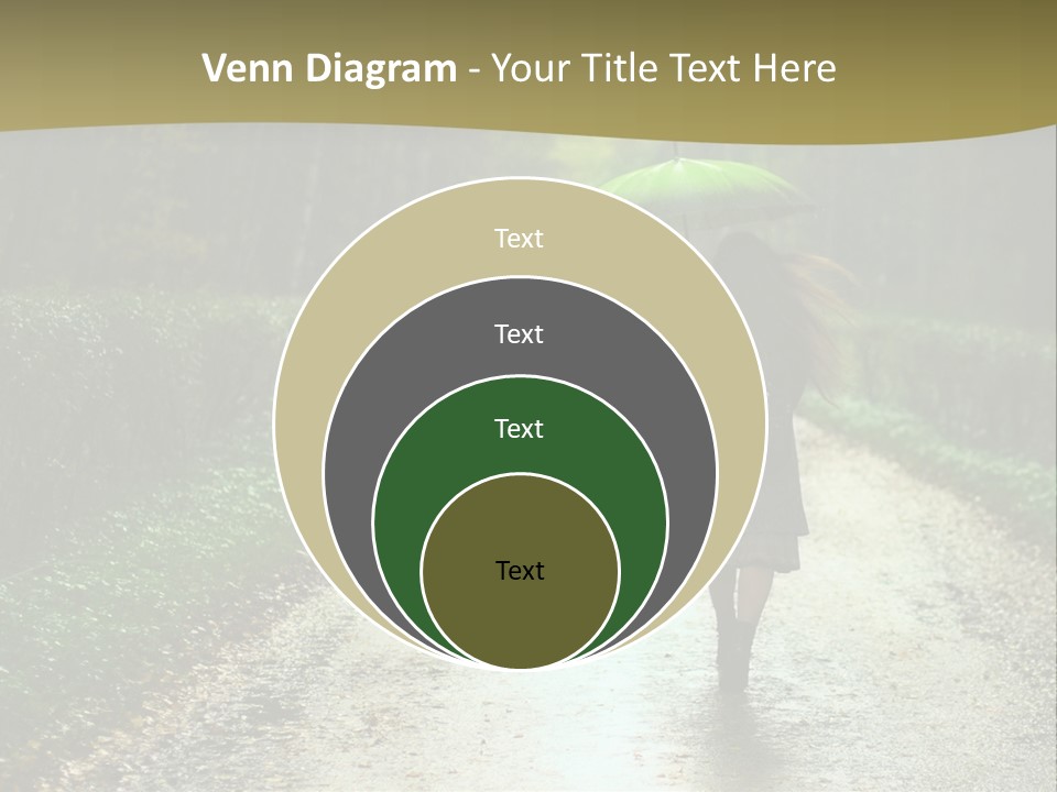 Hair Female Red PowerPoint Template