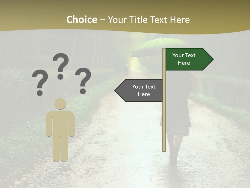 Hair Female Red PowerPoint Template