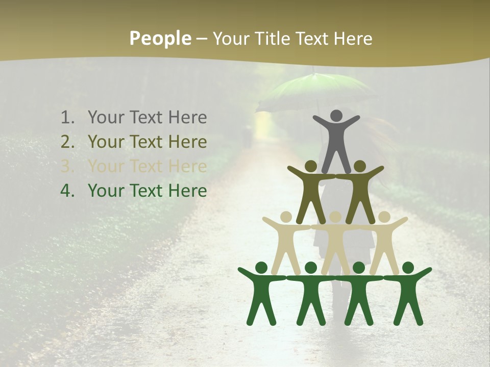 Hair Female Red PowerPoint Template