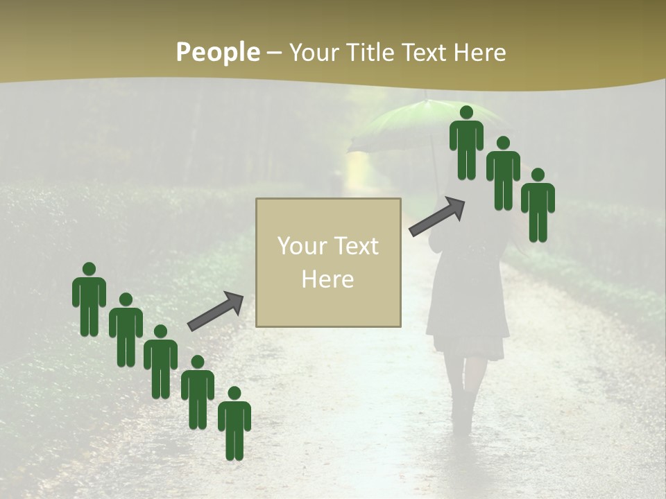 Hair Female Red PowerPoint Template