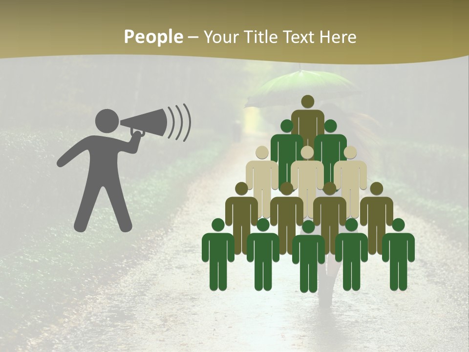 Hair Female Red PowerPoint Template