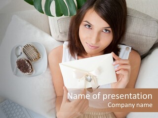 Tasty Attractive Caucasian PowerPoint Template